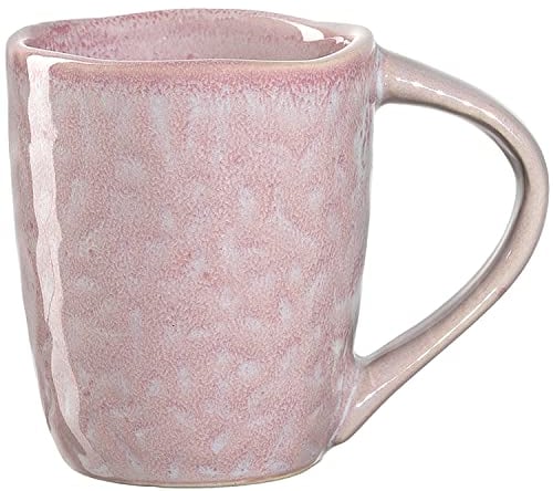 Leonardo Matera Espresso-Tasse 1 Stück, spülmaschinengeeignetes Espresso-Glas, 1 Mokka-Becher aus Steingut, Keramik-Tasse, rosa 90 ml, 018577