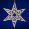 SIKORA BS-LS Traditionelle Filigrane Christbaumschmuck Holzanhänger aus nachhaltiger Herstellung - 28 Modelle wählbar, Modell:S1 Stern Stern im Ornament D 9cm