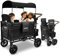 WonderFold W4 Luxe Kinderwagen Wagon Volcanic Black