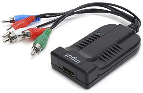ASHATA HDMI zu Komponenten Konverter,YPbPr zu HDMI Konverter,HDMI zu 5RCA RGB Konverter,Unterstützt Audio und Video Sync-Ausgang,für /PS3,HD TV,VHS,VCR,DVD Rekorder usw