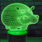 Jinson well 3D nashorn nilpferd Lampe optische Nacht licht Illusion 7 Farbwechsel Touch Switch Tisch Schreibtisch Dekoration Lampen perfekte mit Acryl Base USB Spielzeug