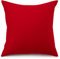 ATsense 2er Set Kissenbezug 40x40 cm - 100% Baumwolle, Rot Kopfkissenbezug mit Reißverschluss, Super Weicher Kissenbezug, ÖkoTex Zertifiziert für Allergiker Geeignet
