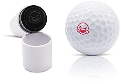 SWVL Sports Golf Ball Stamp Marker Multiple Designs Faces, Emojis, Icons & More