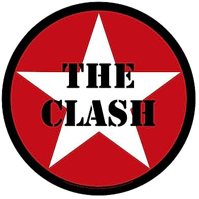 The Clash Star Logo Rücken Patch Schwarz