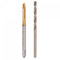 sourcing map M2,5 x 0,45 Spiralspitzgewindebohrer 2,1mm Bohrer Set Metrisch Schnellstahl Maschinenschraube Gewindebohrer Gewindeschneidwerkzeug