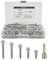 51pcs viti a testa esagonale M6.3 in acciaio inox autofilettanti con filettatura completa per coperture in metallo, viti a coda di rondine esagonali esterne, autoperforanti, con dado setter, rondelle