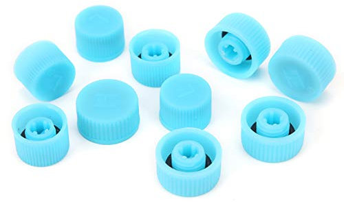 A/C Low Pressure Cap, Air Conditioner Valve Caps, 10 pcs/Set Air Valve Cap Dust Cover Set AC System Charging Port Caps for Air Conditioning Service AC System Charging Port Caps