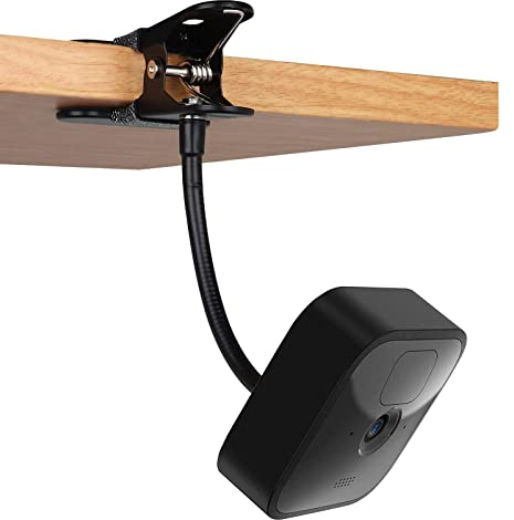 Halterung für Blink Outdoor Kamera & Blink Indoor Camera, Flexible Kamerahaterung für Blink Mini, Klemmhalter Metall Kamerahalterung für Blink XT/XT2, Blink Kamera Zubehör, 1 Stück