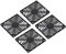 PATIKIL 80mm Fan Filter, 4 Pack ABS Plastic Ventilator Grill Protector Guard for 80X80mm Fan Protective Cover DIY, Black