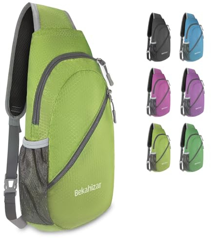 Bekahizar Sling Bag Backpack Crossbody Shoulder Chest Bag Ultralight Sling daypack Small Travel Day Bag for Men Women Walking Cycling Hiking Camping Outdoor Sports | Ultralight