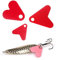 Baokuan 300 Stcs Fischerlöffel Blätter Spinner Angeler Spinner Blätter Köder Wurm Spinner Köder Löffel Fischerei Köder DIY Accessoires