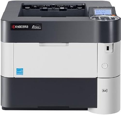 Kyocera FS-4200DN ECOSYS Mono Laser Drucker, Duplex, 50 Seiten/Minute, USB, Einzelfunktion A4 Kompakter für zu Hause oder im Büro [Ohne Toner] (Generalüberholt)