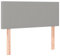 vidaXL Kopfteil, Bettkopfteil mit Holzbeinen, Höhenverstellbar Polsterkopfteil für Bett, Betthaupt Bettzubehör Schlafzimmer, Hellgrau 90x5x78/88 cm Stoff