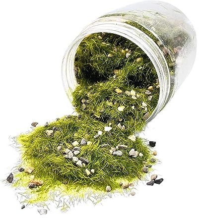 Materiales de Paisaje en Bandada, Hierba en Miniatura, Paisaje de Mesa de Arena, Jardín de Hadas, Hierba Falsa, Hierba de Terreno Escénico para Constr, Verde