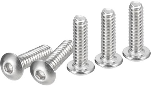 DTGN #6-32x1/2 Vis à Tête Cylindrique à Six Pans Creux 50 Pièces Convient pour les Machines Acier Inoxydable 304 18/8 Fixations UNC à Filetage Complet à Entraînement Hexagonal