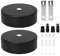 WAONIQ 2 Stück Deckenbeleuchtung Baldachin Kit, 80 x 25 mm Metall Pendelleuchte Platte Abdeckung, Deckenlampe Halter