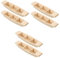 Warmhm 6 STK kleines Spielzeugboot aus Holz Two Piece Set Kinder holzspielzeug bürodekoration Miniaturen Segelboot- Modelle Spielzeuge Desktop-Boot Schrankdekoration hölzern Handboot