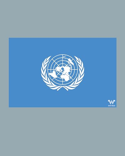 UN Vereinte Nationen Flagge Aufkleber - Länderflagge als Sticker 8,5 x 5,5 cm WF208
