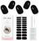 JMEOWIO Noir Stickers Ongles Gel Nail Stickers Autocollant Ongle Gel Uv Deco Ongle Nail Art Design Manucure