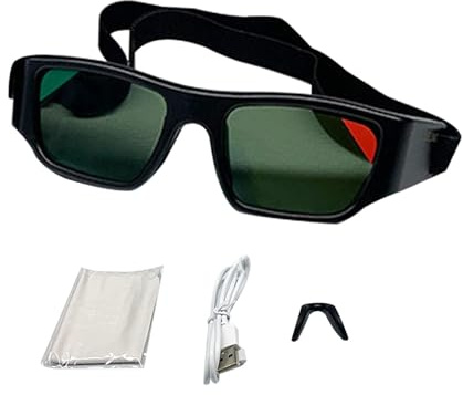 Amagogo Dribblingbrille Trainingsbrille mit Stroboskop-Brille und verstellbarem Gummiband Schwarz Specs Visions Trainingsbrille für Fußball-Teenager