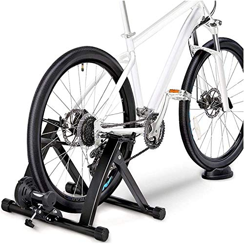Rollentrainer Faltbarer Fahrradtrainer für 26-28 Heimtrainer für Fahrräder Mountainbike, Fahrradtrainer mit Magnetbremse, Radfahren zu Hause, Bis 135 Kg Belastung,Kabellos,26 bis