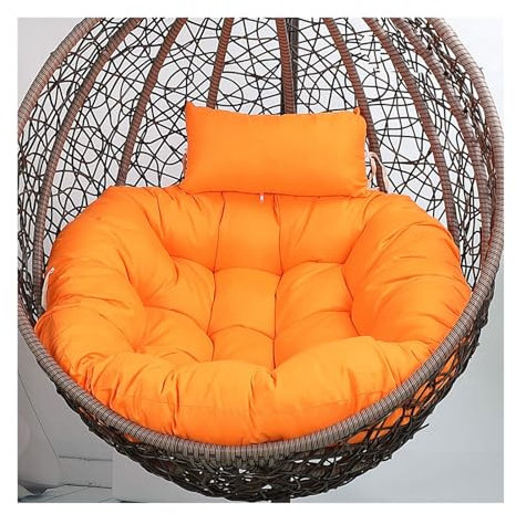 Hängekorb Hängestuhl Rückenkissen Kissen Sitzkissen Polyrattan Rattan Hängeschaukel Sitzkissen Rückenkissen Ersatzkissen für Hängesessel Sitzpolster Kissen für Hängesessel