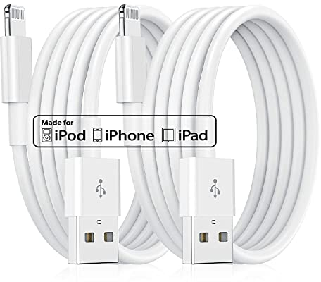 2Pack 2M iPhone Ladekabel Original,[MFi Certified] Lang Lightning to USB Kabel, Schnellladung 6ft Apple Ladekabel für Apple iPhone 14/13 Pro Max/12 Mini/11/XS/XS Max/XR/X/8 Plus/7Plus/6s/6Plus/SE,iPad