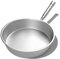 WOTZOV Padella in Titanio Puro, Padella in Titanio Puro da 28 cm, Padella in Titanio, Padella Antiaderente Non Rivestita, Fondo Piatto, per Cucina, Utensili da Cucina per la casa,