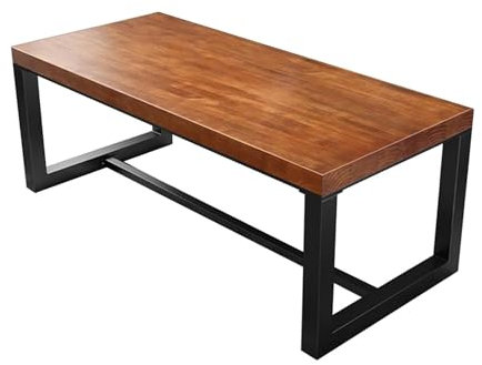 REIFOR Gaming Schreibtisch Computertisch Computertisch Aus Massivholz, Eisenbeine, Schreibtisch, Schreibtischdicke 5 cm, Schreibtisch Für Zuhause, Arbeitszimmer Gaming Tisch Bürotisch(160x70x75cm)