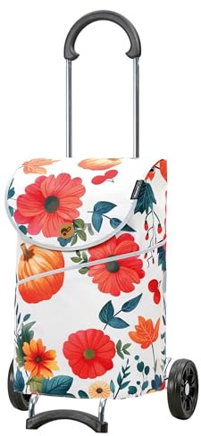 ANDERSEN Einkaufstrolley - Scala Shopper Mix A41 | mit Flüsterrädern, klappbar, aus Stahl, bis 40 kg - Tasche Limited Edition, Seitenfach, Innenfach, 46 L