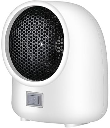 Calentadores eléctricos para interiores - Calefacción portátil de 18 x 14 cm para interiores | Calefacción doméstica para escritorio, calefacción interior con temperatura ajustable para