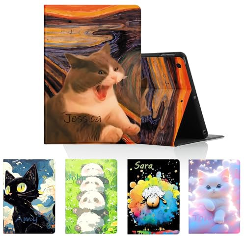 Tablet Coque pour Apple iPad Air 13 M2 2024, Kawaii Dessin Animé Anime Modèle Housse de Anti-Collision Protection en Cuir PU Flip avec Fonction Support Personnalisation Cover