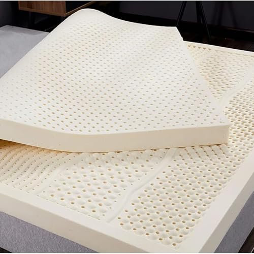 Matelas en mousse à mémoire de forme 100 % latex naturel avec housse en fibre de bambou pour un sommeil frais et confortable 90 x 200 cm