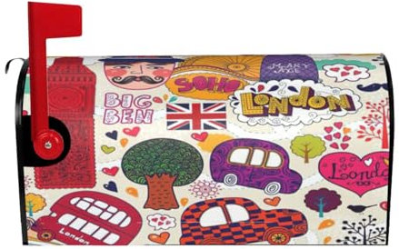 Briefkasten-Abdeckung, Schulzeitung in Englisch, für Garten, Hof, zwei Größen zur Auswahl