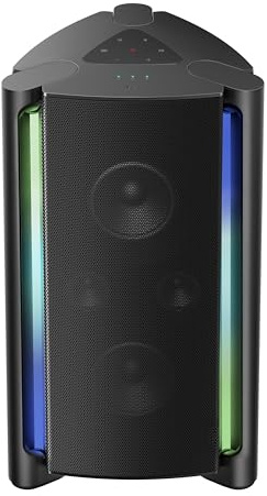 TCL TP200K Bluetooth Party Speaker with 5 RGB Dynamic Light Shows, 12 Hr Battery, and IPX4 Splash-Proof Rating