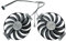 Lot de 2 ventilateurs pour carte graphique Asus GeForce RTX 3070 OC, RTX 3060 Ti, Dual RADEON RX 6700 XT 12 Go, 95 mm