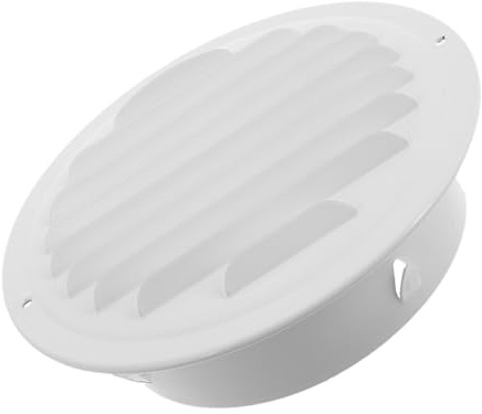 HYTROVE Couvercle De Conduit D’évacuation En Acier Inoxydable, Hotte D’extraction Extérieure Plate Blanche, Protection Anti-intempéries Pour Ventilation Cuisine, Sortie Murale 1500 Mm, Usage Extérieur