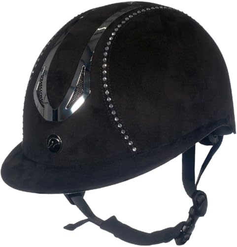 HKM Damen Illusion Diamond Reithelm, Schwarz, 61-63 cm