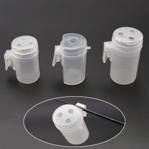 Carp Fishing Feeding Pot with Clip Ideal for Pole Tips, Prevents Spillage and Ensures Direct Bait Access (L)