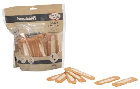 Beeztees Hähnchenfilet Streifen mit Fisch, Hundesnack, 900 g