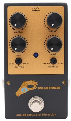 Tangxi Basgitarr Effektpedal Kompakt Design Dubbelfilter för Liveprestanda Lågbrus Aluminium 1 Enhet
