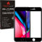 TECHGEAR Screen Protector for iPhone 8 Plus - 3D GLASS Edition Screen Adhesion & Coverage Tempered Glass Screen Protector Guard Cover Compatible with Apple iPhone 8 Plus (Black)