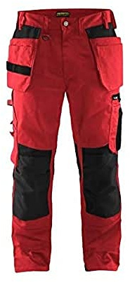 Blakläder 155518605699C62 Handwerker Bundhose Größe in Rot/Schwarz, C62