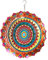 FONMY Moulin à vent en acier inoxydable pour l'intérieur ou l'extérieur - Décoration de jardin - 30,5 cm - Multicolore
