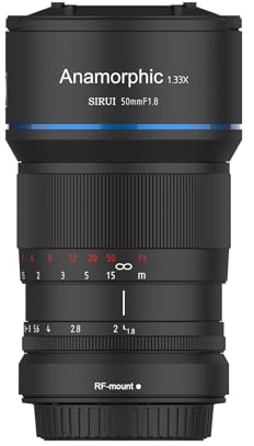 SIRUI 50mm F1.8 1.33X Anamorphotisches Cine Prime Objektiv Objektive Lens Lenses Modell S35 Serie(RF Mount)