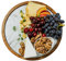 12 Acacia Wood Lazy Susan Turntable for Table Top With Removable Marble Texture Glass Plate for Dining Table Turntable Wooden Lazy Susan for Countertop