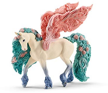 SCHLEICH BAYALA | Blütenpegasus 70590 | detailgetreue, Fantastische Figuren | tolles Geschenk für Mädchen und Jungen | wunderschöne Sammelfiguren | Spielfigur ab 5 Jahren | 14 x 7 x 13 cm