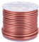 BENECREAT 17m 3mm Alambre de Aluminio Hilo Metálico para Fabricación de Artesanías Rebordeado Alambre de Manualidad de Aluminio Calibre 9 Color Cobre
