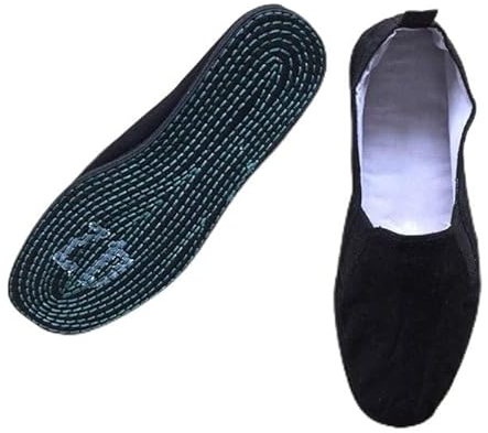 Zen Man Kung Fu/Tai Chi Schuhe China Schuhe Stoffschuhe schwarz Klassische Stoffschuhe 100% Baumwolle 35-48 (48 EU)