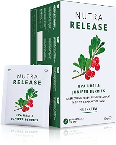 NUTRARELEASE – Thé de rétention d'eau | Thé pour l'estomac gonflé – Diurétique naturel pour l'équilibre hydrique – Comprend racine de pissenlit et busserole – 120 sachets de thé enveloppés – par Nutra